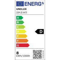 Lupe UNILUX ZOOM MAGNIFIC, 1,75-fach, LED-Beleuchtung, Kunststoff/Metall/Glas, weiß