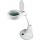 Lupe  UNILUX MINI-ZOOM, 1,75-fach, 7-fach, LED-Beleuchtung, Ø: 95 mm, Kunststoff/Glas, weiß