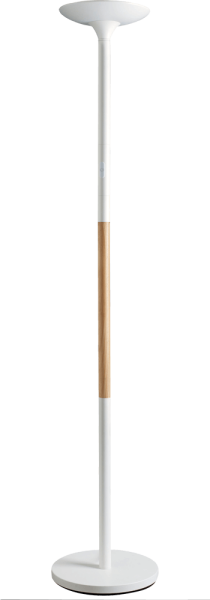 Deckenfluter UNILUX PRYSKA LED - Touch-Dimmer - weiß/Buche