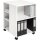 Ablagewagen DURABLE 311302, 72 x 53 x 59 cm, Holz/Stahl, weiß