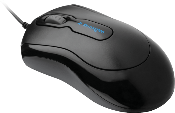 Maus Kensington K72356EU, USB, optisch, 3 Tasten, schwarz