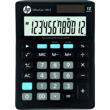 Tischrechner HP OfficeCalc 100 II, 12-stellige LCD-Anzeige, schwarz