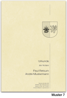 Urkundenumschläge MECKLENBURG-VORPOMMERN, ledergenarbt, chamois
