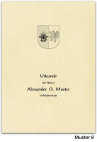 Urkundenumschläge MECKLENBURG-VORPOMMERN, ledergenarbt, chamois