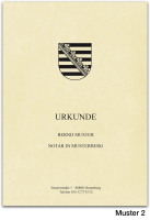 Urkundenumschläge SACHSEN, ledergenarbt, chamois
