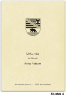 Urkundenumschläge SACHSEN-ANHALT, ledergenarbt, chamois