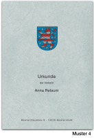 Urkundenumschläge THÜRINGEN mit farbigem Landeswappen, grau