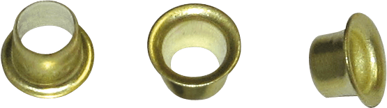 Ösen Hang 8E 4lang, ØxL: 5,5 x 4 mm, 10.000 Stück, vermessingt