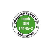 Notarsiegel mit LW und Textumschriftung trodat 4638, bis...