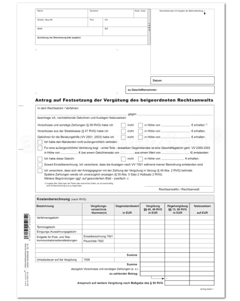 Kostenerstattung Prozess-/Verfahrenskostenhilfe