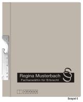 Pendelhefter mit individuellem Druck, ReNo-Serie, 2 Abheftvorrichtungen, Linksheftung, Tasche, grau