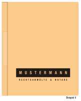 Hängehefter mit individuellem Druck, ReNo-VERTIC, 2 Abheftfalze, Tasche, chamois