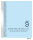 Hängehefter mit individuellem Druck, ORGA+, 1 Abheftvorrichtung, Linksheftung, Tasche, hellblau