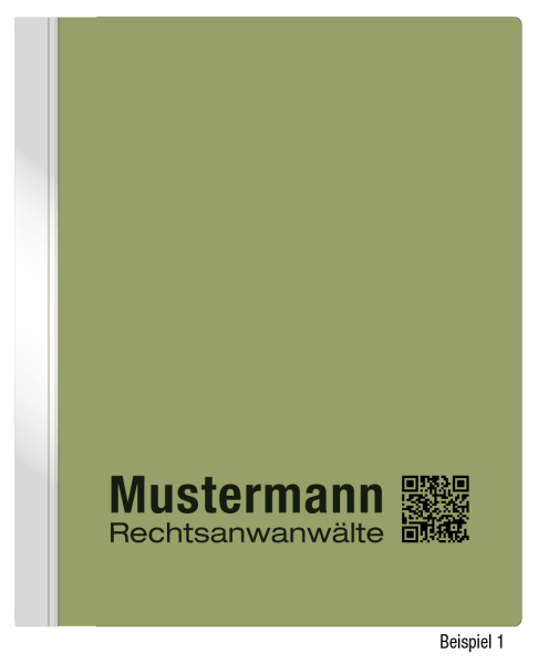 Hängehefter mit individuellem Druck, ORGA+, 1 Abheftvorrichtung, Linksheftung, Tasche, grün