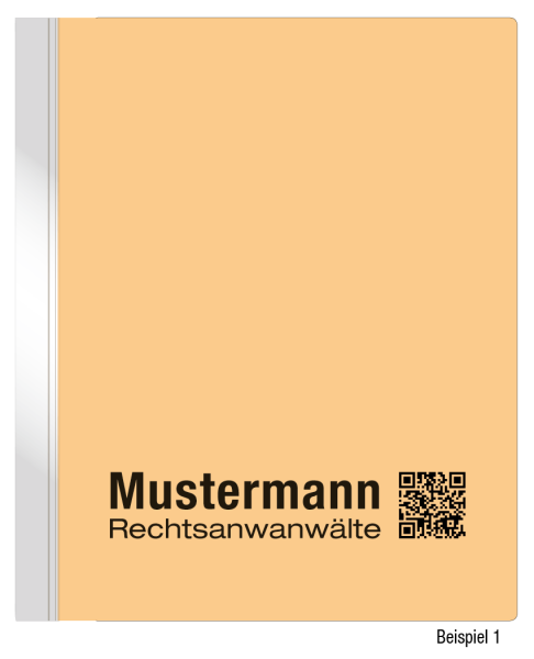 Hängehefter mit individuellem Druck, ORGA+, 1 Abheftvorrichtung, Linksheftung, Tasche, chamois
