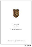 Urkundenumschläge BADEN-WÜRTTEMBERG mit...