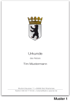 Urkundenumschläge BERLIN mit farbigem Landeswappen,...
