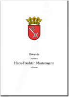 Urkundenumschläge BREMEN mit farbigem Landeswappen,...