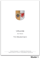 Urkundenumschläge MECKLENBURG-VORPOMMERN mit...
