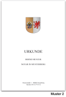 Urkundenumschläge MECKLENBURG-VORPOMMERN mit farbigem Landeswappen, 160 g/m², hochweiß