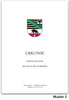 Urkundenumschläge SACHSEN-ANHALT mit farbigem Landeswappen, 160 g/m², hochweiß
