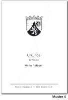 Urkundenumschläge RHEINLAND-PFALZ mit schwarzem Landeswappen, 160 g/m², hochweiß