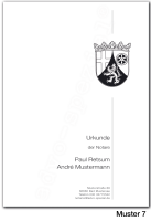 Urkundenumschläge RHEINLAND-PFALZ mit schwarzem Landeswappen, 160 g/m², hochweiß