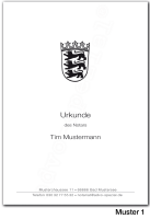 Urkundenumschläge BADEN-WÜRTTEMBERG mit...