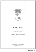 Urkundenumschläge BREMEN mit schwarzem Landeswappen,...