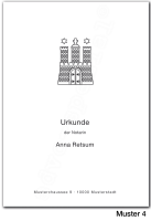Urkundenumschläge HAMBURG mit schwarzem Landeswappen, 160 g/m², hochweiß