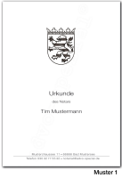 Urkundenumschläge HESSEN mit schwarzem Landeswappen,...