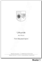 Urkundenumschläge MECKLENBURG-VORPOMMERN mit...