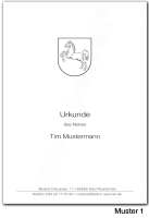 Urkundenumschläge NIEDERSACHSEN mit schwarzem...