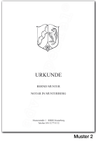 Urkundenumschläge NORDRHEIN-WESTFALEN mit schwarzem...