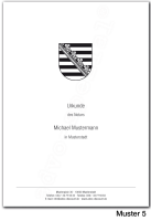 Urkundenumschläge SACHSEN mit schwarzem Landeswappen, 160 g/m², hochweiß