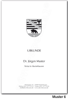 Urkundenumschläge SACHSEN-ANHALT mit schwarzem Landeswappen, 160 g/m², hochweiß