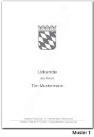 Urkundenumschläge BAYERN mit schwarzem Landeswappen,...