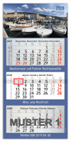 Dreimonats-Wandkalender mit individuellen Motiven und...