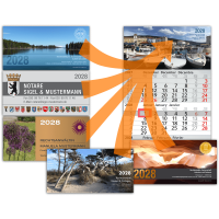 Viermonats-Wandkalender mit individuellen Motiven, 56 x...