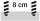 Standard-Lochbohrung 8 cm in Blöcke bis100 Blatt
