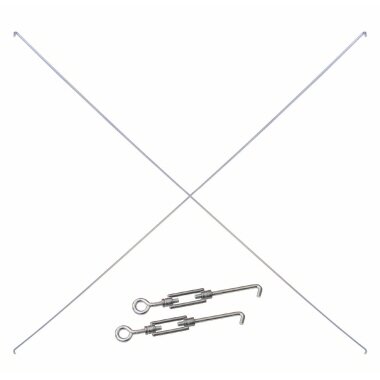 Kreuzstreben-Set SCHULTE MULTIplus 12690, für Breiten 750/1000 mm, verzinkt