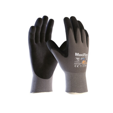 Arbeitshandschuhe MaxiFlex® Ultimate™ AD-APT® 2455 II, grau/schwarz, 1 Paar, Größe 7