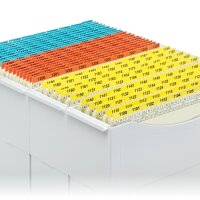 291012N Daten-Tabs mit Nr.-Druck 1-999/Serie=21Bla