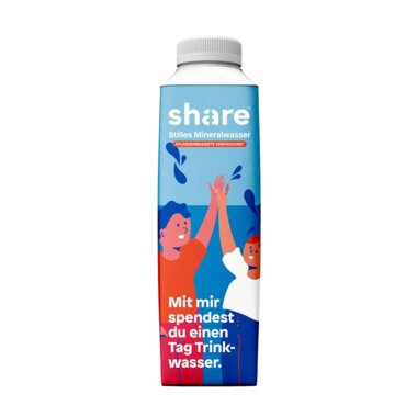 Mineralwasser share, natürlich, still, 12 x 500 ml