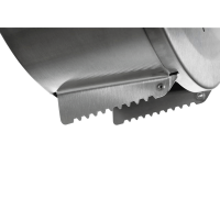 Toilettenpapierspender Katrin Gigant L 992967, für Jumborollen Größe L und M, gebürsteter Stahl, silber
