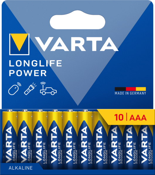 Batterien VARTA Longlife POWER 4903, AAA / Micro, 1,5 V, 10 Stück