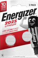 Knopfzelle Energizer CR2025, 155 mAh, 3 V, 2 Stück