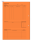 Handaktenbogen Blattsammlung, 120 g/m² Karton, 225 x 315 mm, gelocht, orange