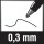 Tintenroller uni-ball EYE UB-150E, 0,3 mm, dokumentenecht, schwarz