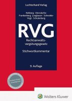 RVG Rechtsanwaltsvergütungsgesetz Stichwortkommentar